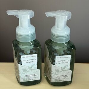Two Bath & Body Works Eucalyptus & Spearmint Foaming Hand Soaps